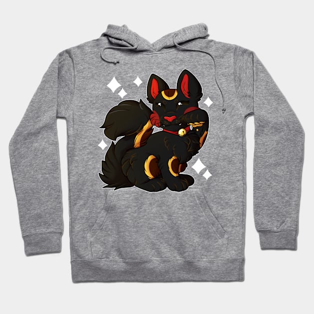 Maneki Neko - Black Hoodie by leashonlife